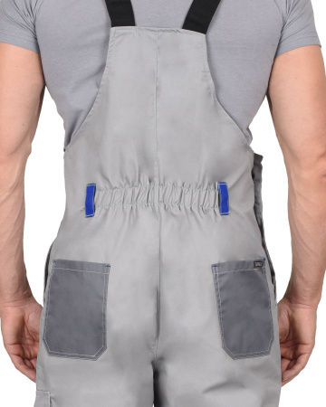 Полукомбинезон "Стан": св.серый со сред.-серым и васильковым (ЧЗ)