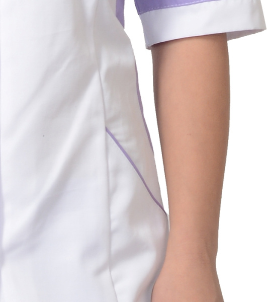 Костюм "Иона" женский: куртка, брюки, белый с сиреневым (ЧЗ)