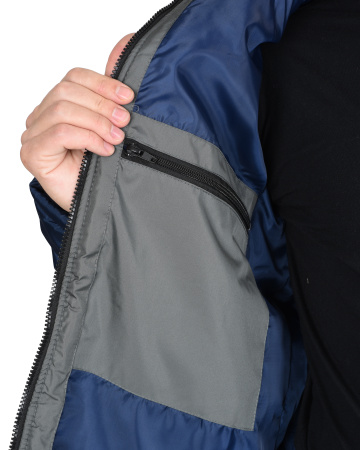 Куртка "УРБАН" синяя с серым тк. Дюспо (ЧЗ)