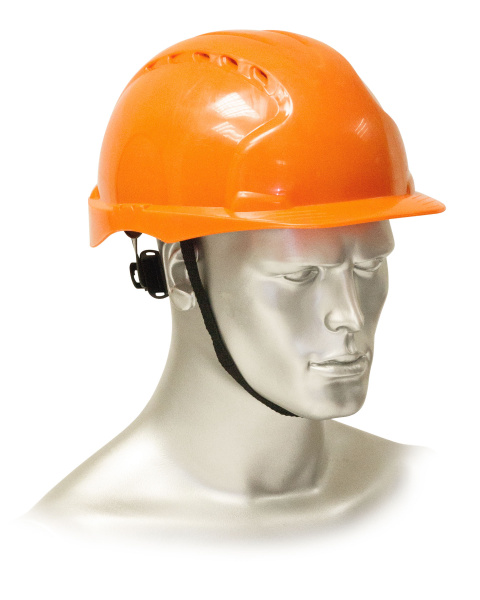 Каска защитная "ЭТАЛОН"  с храповиком оранжевая РИМ