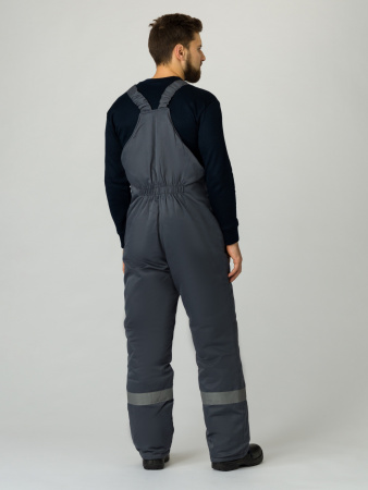 Полукомбинезон зимний Экспертный-Люкс (тк.Смесовая,210), т.серый (ЧЗ)