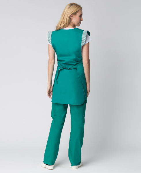 Фартук-сарафан Надежда (тк.ТиСи), зеленый