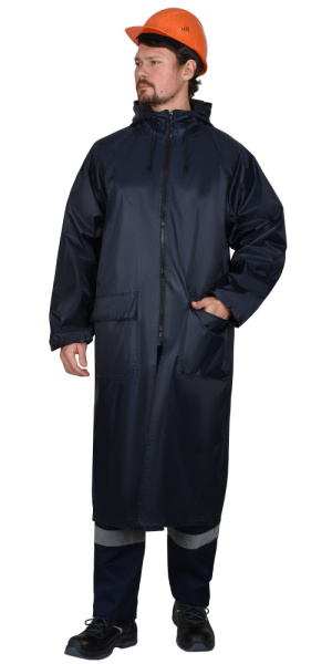 Плащ влагозащитный SIRIUS Профи (225 гр/м2) синий (ЧЗ)