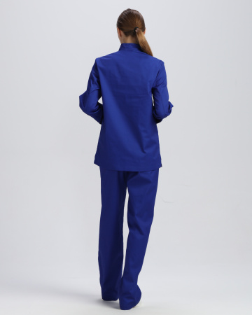 Костюм женский ХАССП-Стандарт NEW (тк.Смесовая,160), васильковый (ЧЗ)