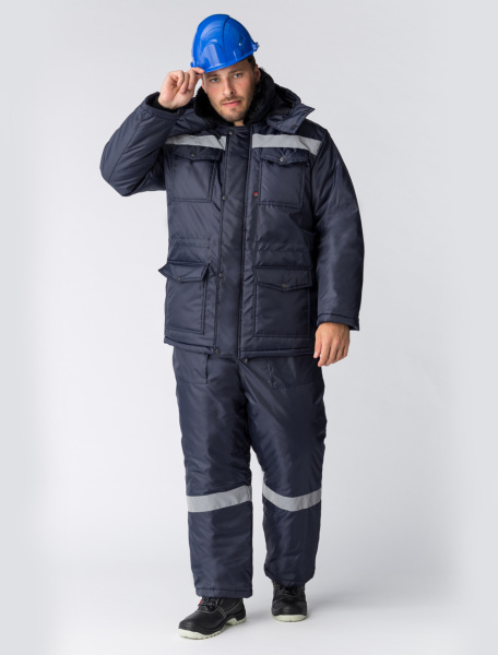 Костюм зимний Мастер-Ультра (тк.Оксфорд) п/к, т.синий (ЧЗ)