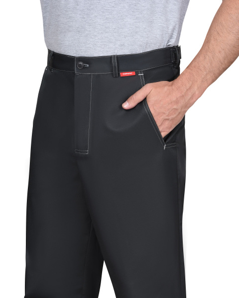 Брюки "ФАВОРИТ-РОСС" темно-серые с контрастной отстрочкой (Галактика 215)