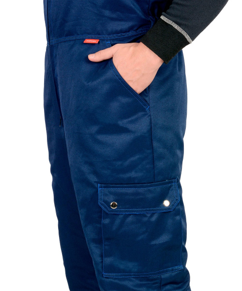 Костюм "ТИТАН" зимний: куртка дл., п/комб. т.синий с васильковым и СОП-50мм. (ЧЗ)