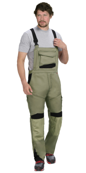 Полукомбинезон "ЦИТРИН" светло-оливковый с черным (ЧЗ)