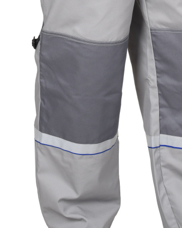 Полукомбинезон "Стан": св.серый со сред.-серым и васильковым (ЧЗ)