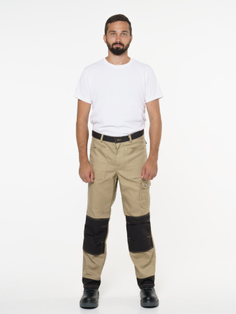 Брюки "Вест-Ворк" бежевые с черным