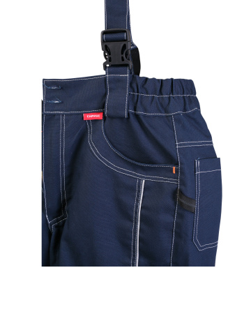 Брюки  "Престиж-Люкс" (тк. Панакота) синий с васильковым