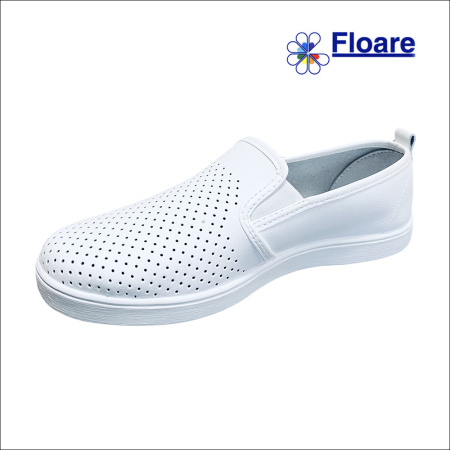 Туфли "ВАЛЯ" женские белые, кожа арт. 80010108 Молдшуз