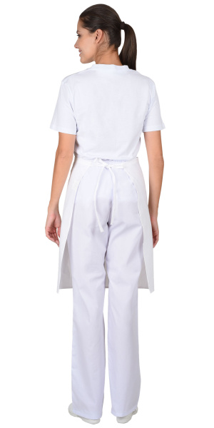 Фартук повара без грудки (бязь) белый (ЧЗ)