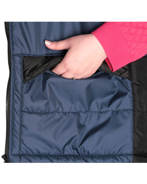 Жилет "ЕВРОНИКА" утеплённый синий с черным  (ЧЗ)