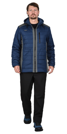 Куртка "УРБАН" синяя с серым тк. Дюспо (ЧЗ)