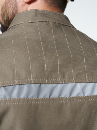 Куртка рабочая мужская №116 хаки, черный, ткань Канвас