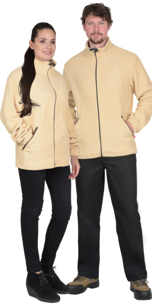 Куртка флисовая молочная (переработка) (ЧЗ)