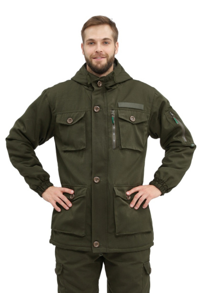 Костюм демисезонный "СУМРАК-ВЕСНА/ОСЕНЬ" куртка/брюки цвет: хаки, ткань Твил Рип-Стоп (ЧЗ)