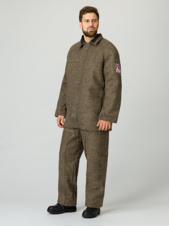 Костюм суконный (тк.Сукно,680), коричневый 