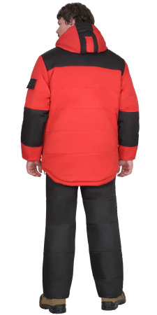 Куртка зимняя 5501 красная с черным (ЧЗ)