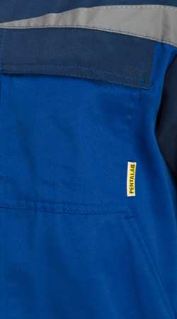 Костюм мужской №591 с полукомбинезоном (василек/т.синий) PENTALAB (ЧЗ)