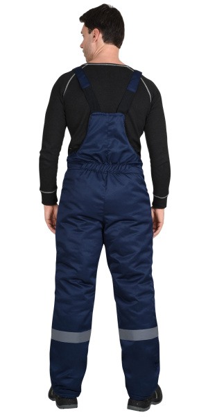 Полукомбинезон зимний универсальный (смесовая) тёмно-синий с СОП