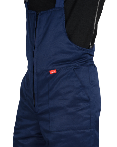 Полукомбинезон зимний универсальный (смесовая) тёмно-синий с СОП