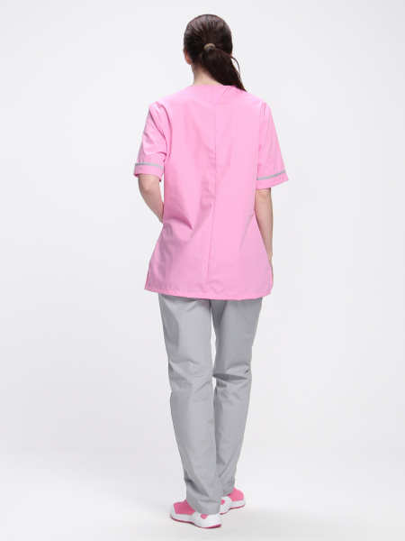 Костюм женский Ирис (тк.ТиСи), ярко-розовый/серый (ЧЗ)