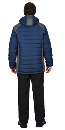 Куртка "УРБАН" синяя с серым тк. Дюспо (ЧЗ)