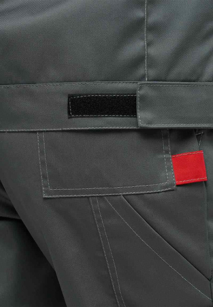 Костюм женский "КАМА" серый с красным Л10-КБР (куртка + брюки) Минпромторг