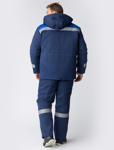 Костюм зимний Легион-Ультра СОП (Смесовая, 210) брюки, темно-синий/васильковый (распродажа) (ЧЗ)