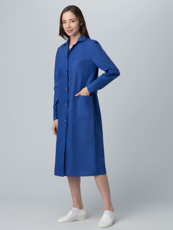 Халат женский База (тк.ТиСи), васильковый