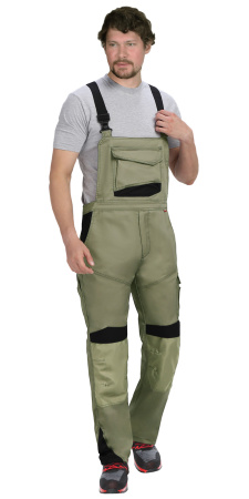 Полукомбинезон "ЦИТРИН" светло-оливковый с черным (ЧЗ)